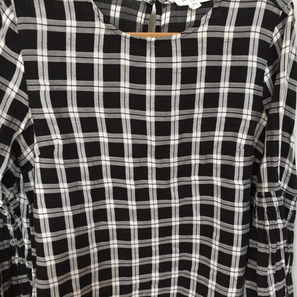 Beach Lunch Lounge Black & White Plaid Tunic - Picture 4 of 16